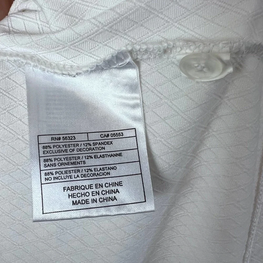 Nike Golf Size L Men's Fit Dry Polo Shirt Sporty Lightweight‎ Logo White